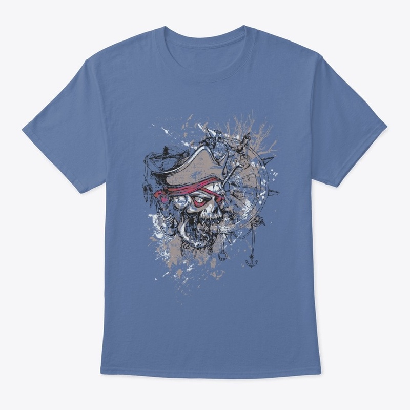 Designious tshirt design of a pirate 