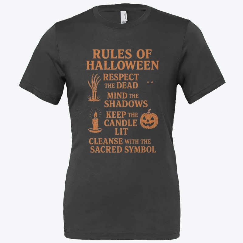 Rules of Halloween Spooky Typography 