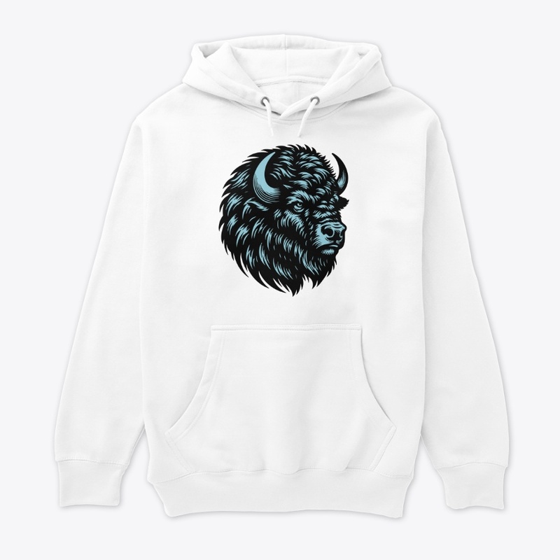 Powerful Bison Head Design