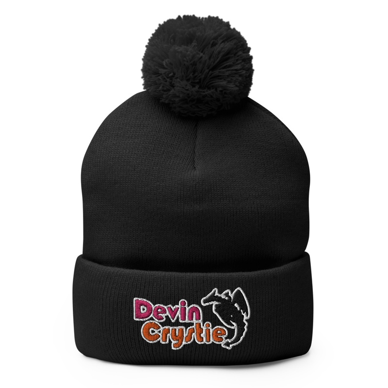 Classic DevinCrystie Logo Pom Pom Beanie