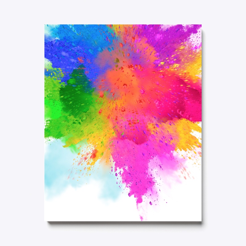 Festive Spill Canvas Print