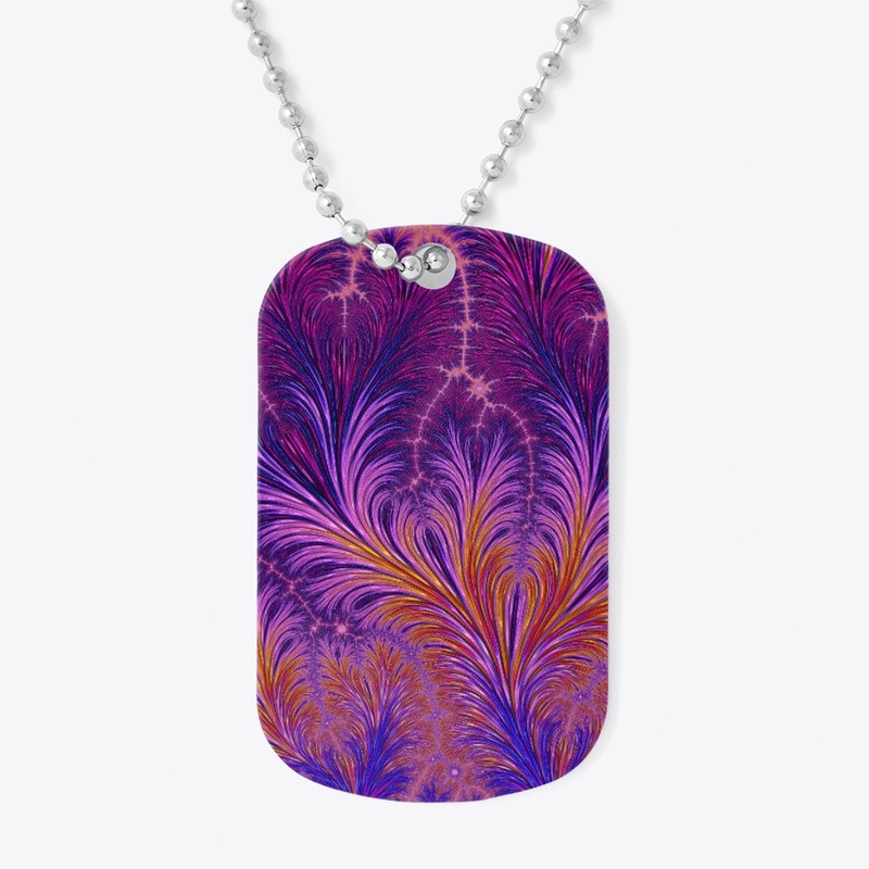 Boho Funky Abstract Feather Fractal
