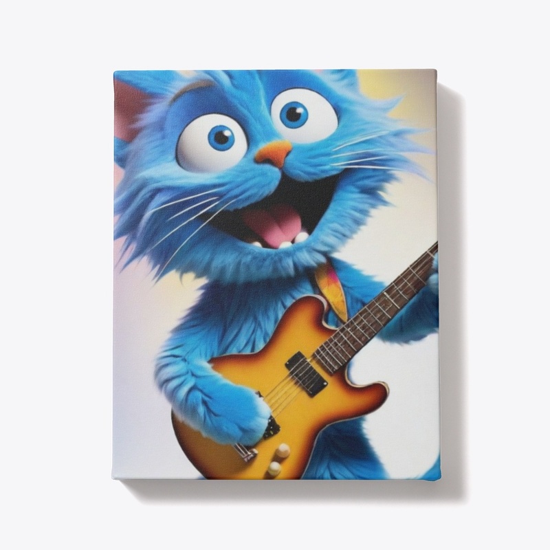 blue cat singing