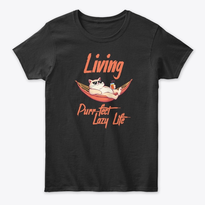 Purr-fect Lazy Llife Kitty T-shirt