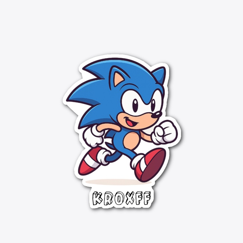 Hedgehog Cartoon Sticker