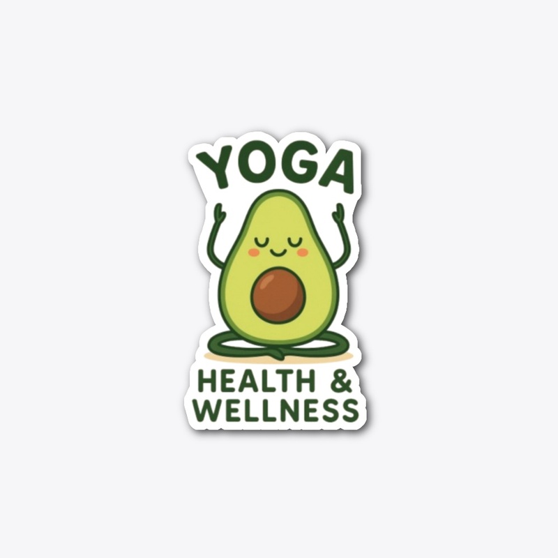 Avocado Yoga Fun Health Wellness