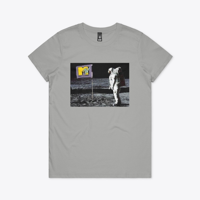 Music Flag On Moon 