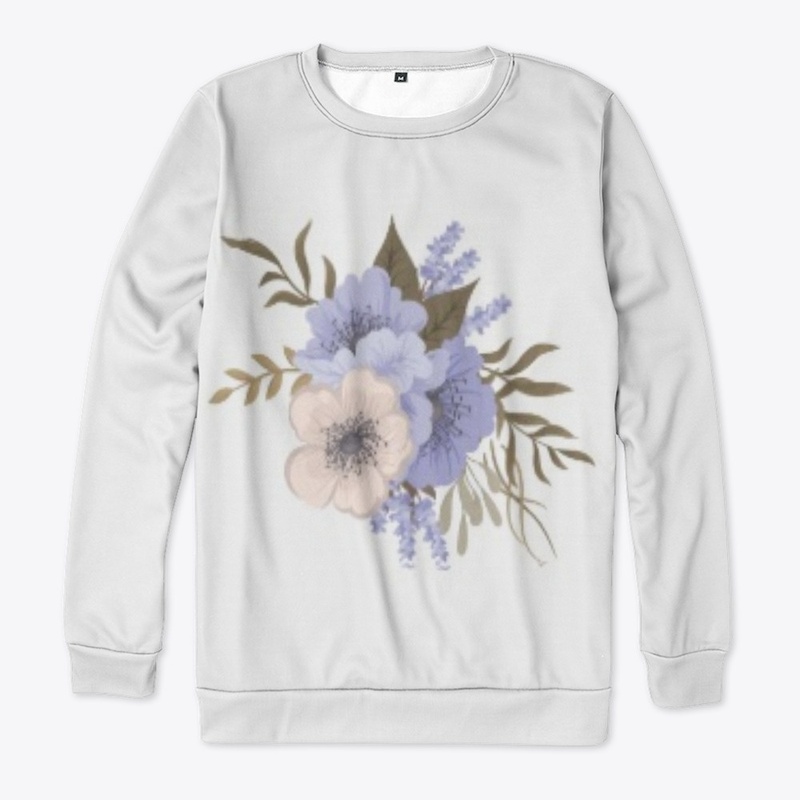 Realistic Blue Flower Design
