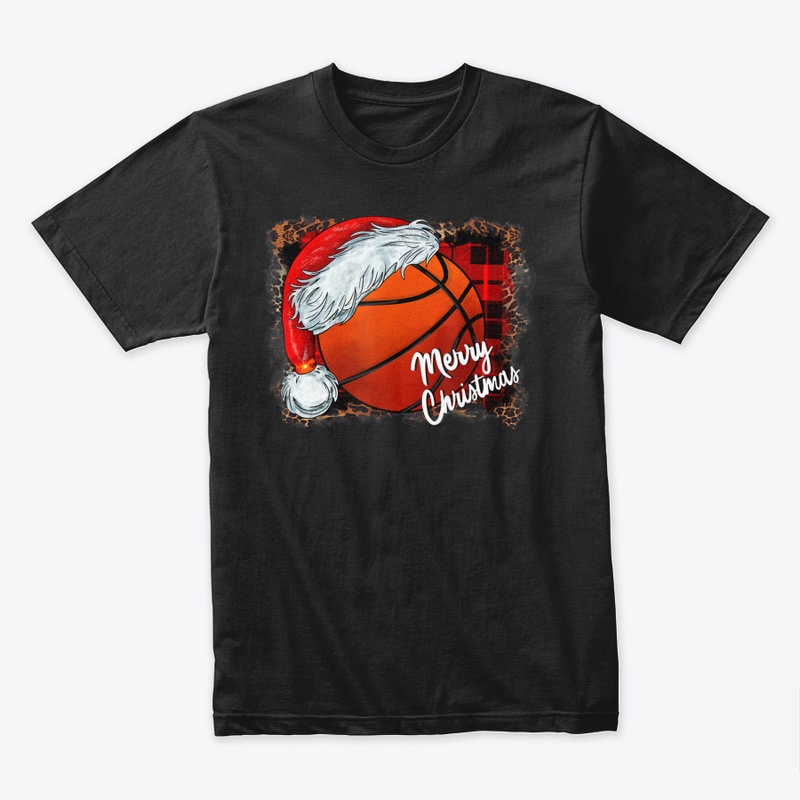 CHRISTMAS BASKETBALL BALL SANTA HAT SPOR