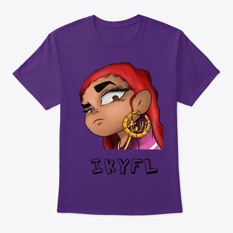 Ikyfl Purple áo T-Shirt Front