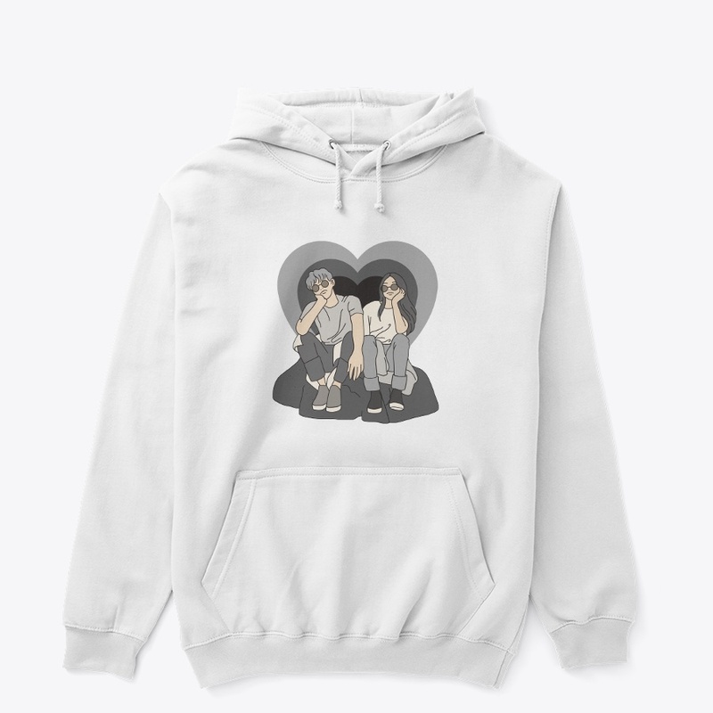Black and White Aesthetic Hoodie