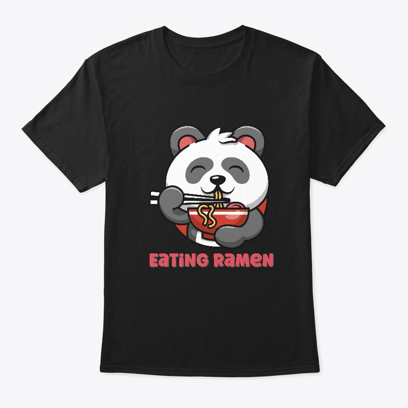 Cute Panda Eating Ramen Noodles