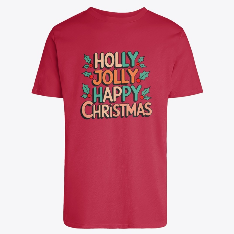 Holly Jolly Happy Christmas T-Shirt