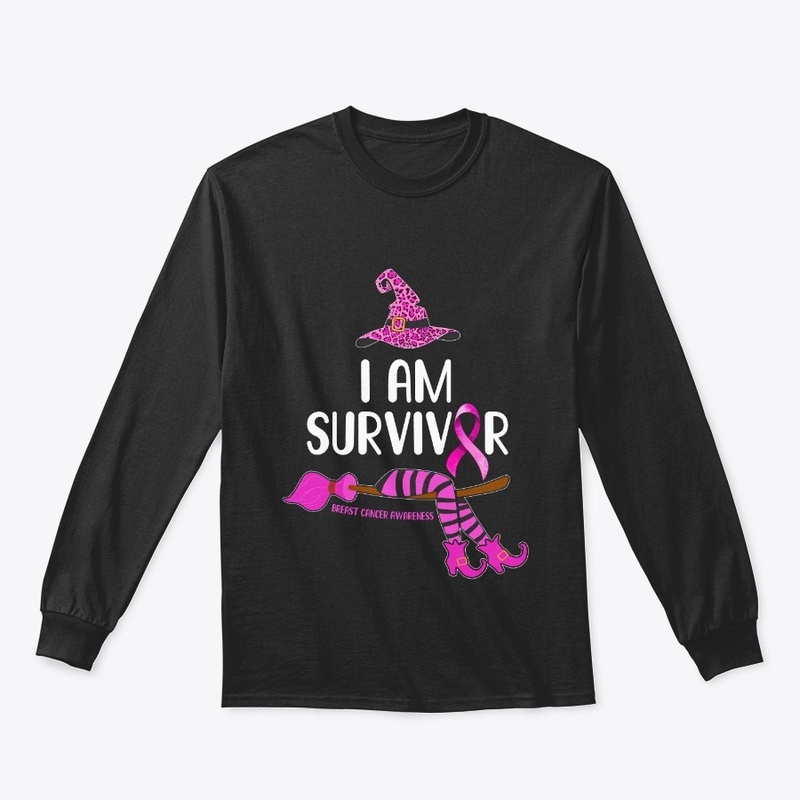 Witch I'm Survivor Breast Cancer Leopard