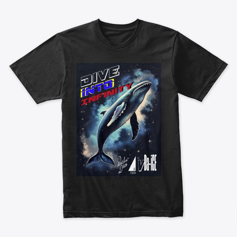 Dive Into Infinity Dark Whale Unisex Tee