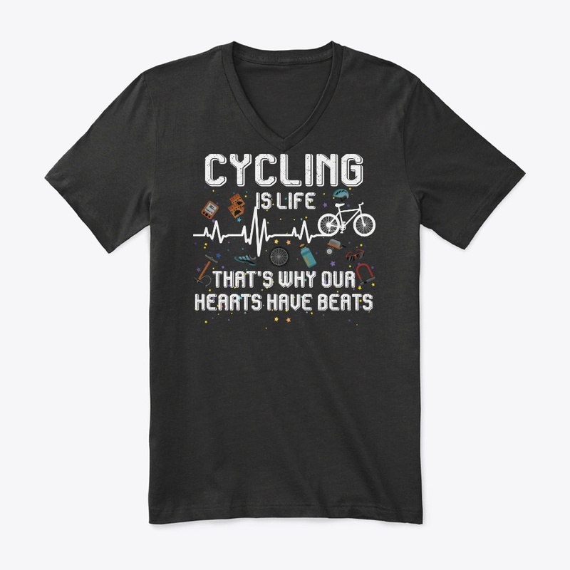Cycling Lover Gift Our Hearts Have Beats