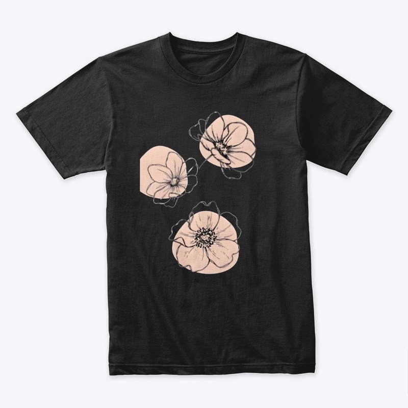 Floral design t-shirt 