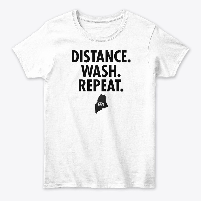 Team Maine - Distance, Wash, Repeat (Black)