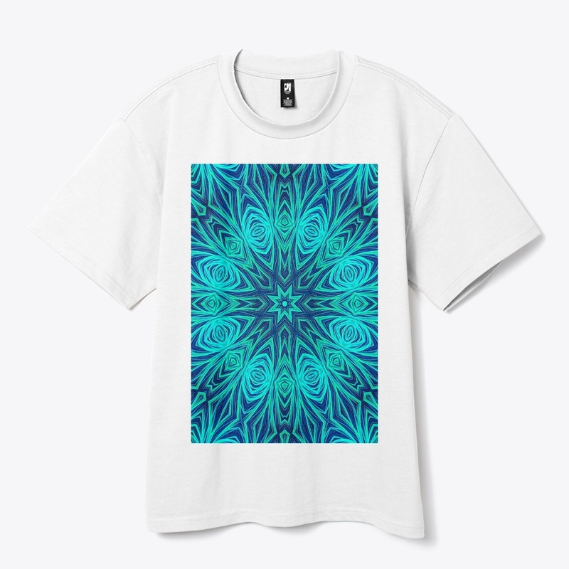 Blue Ice Fractal Kaleidoscope