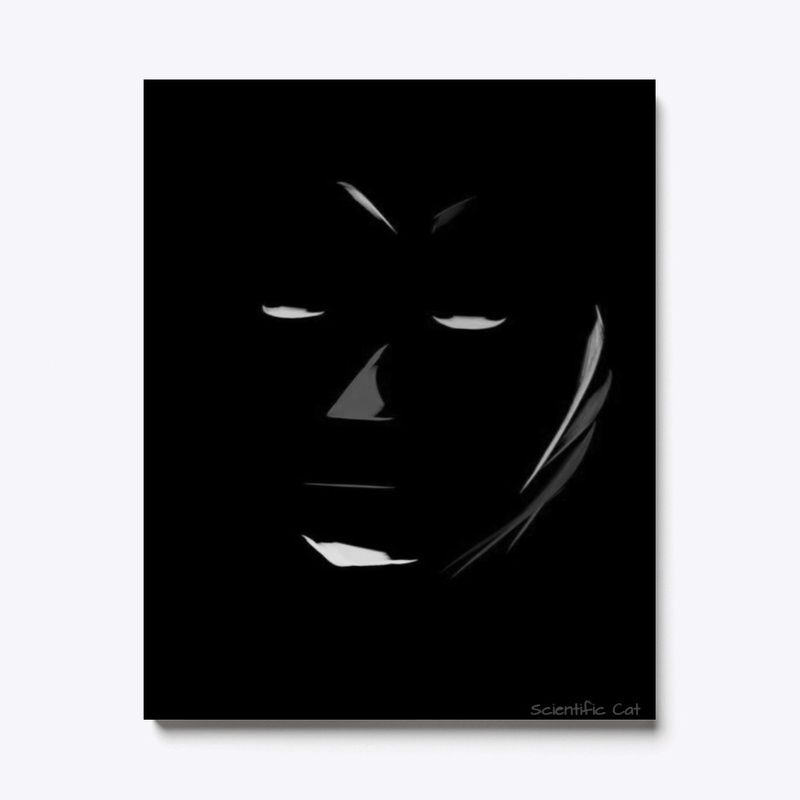 Black and White Sinister Canvas Print