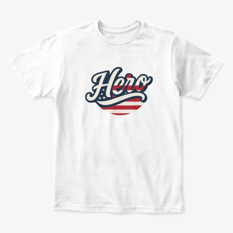 Hero T-Shirt American Flag Vintage Style