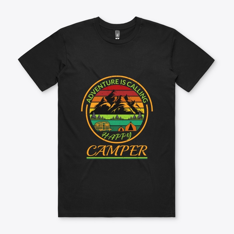 VINTAGE Camping T-Shirt Happy Camper