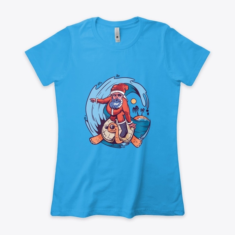 Santa Surfing