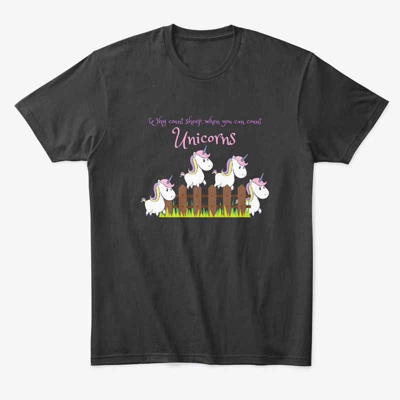 Cute Unicorns Jumping Over a Fence