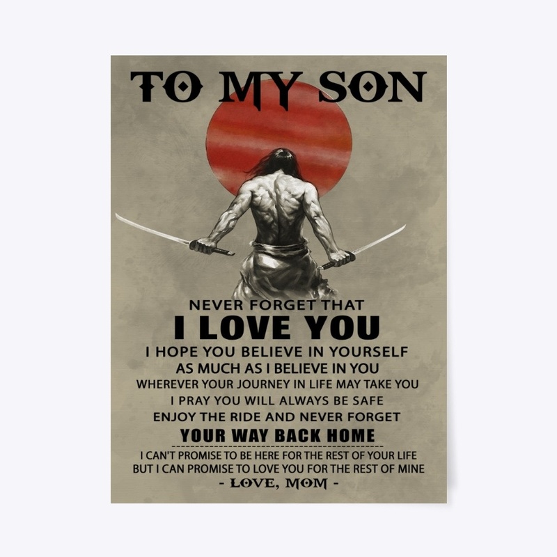 Samurai poster Mom to son