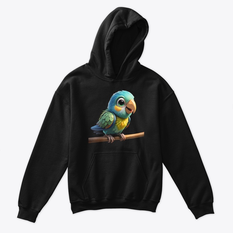 Cute Parrot Standing on a Branch.
