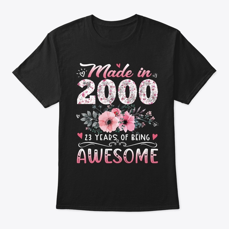 Made In 2000 Floral 23rd Birthday