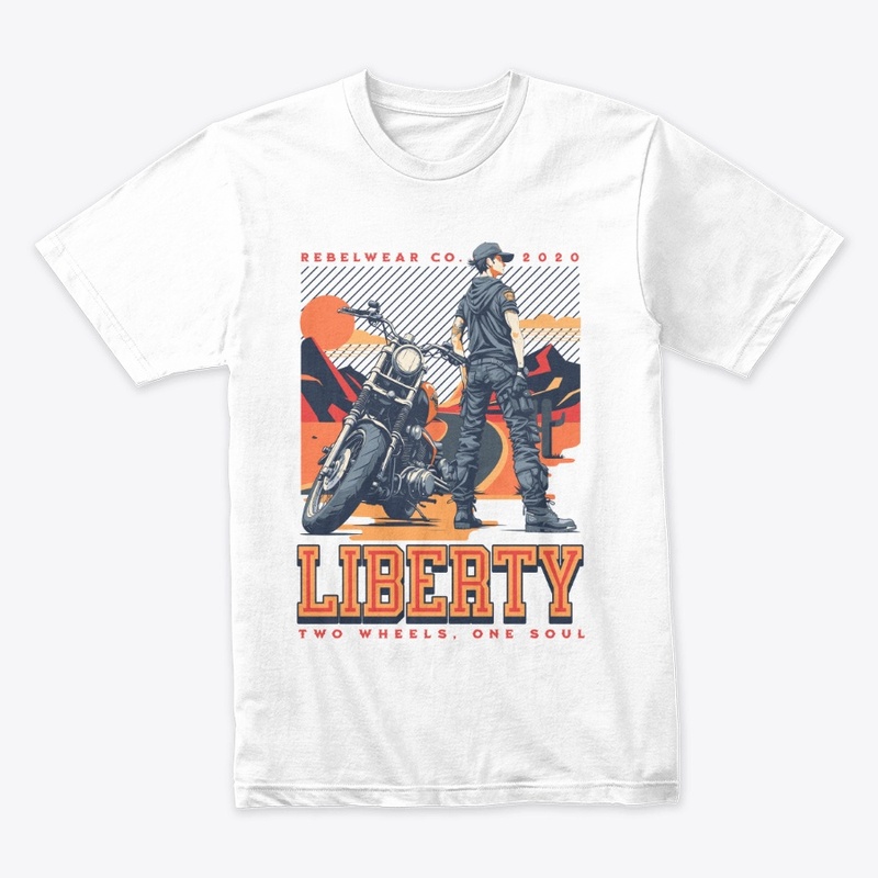 Liberty two wheels, one soul, Tee