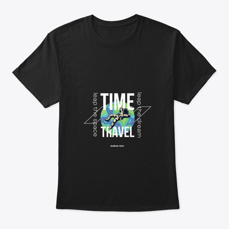 "TIME TRAVEL" TEES BY QUANTUM WOLF 