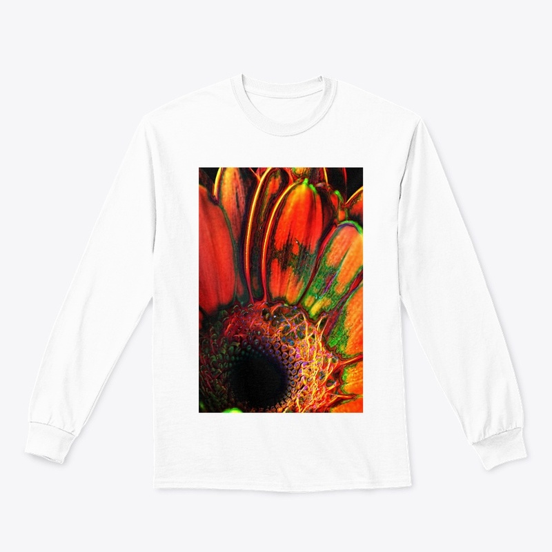 Abstract Orange Daisy