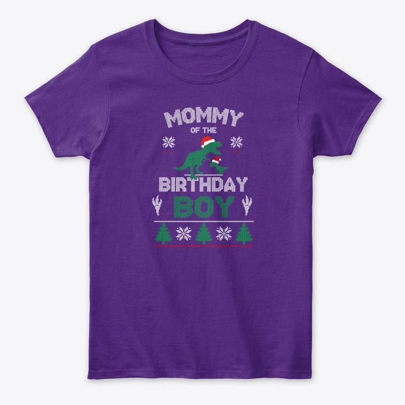 Mom of the Birthday Boy Matching T-Rex B