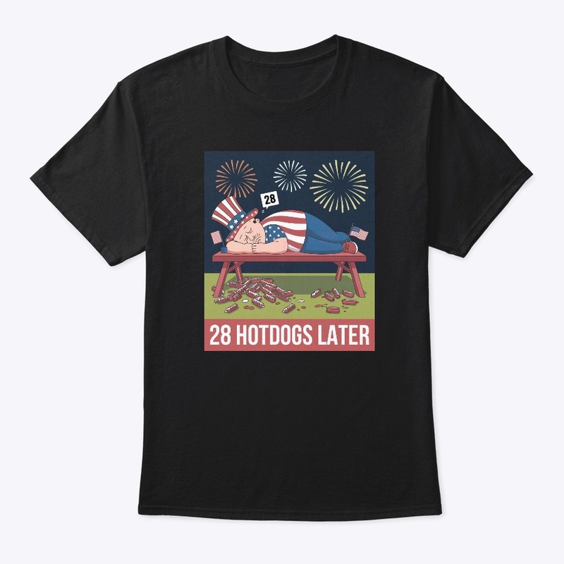 28 Hotdogs Later – BBQ Food Coma Humor