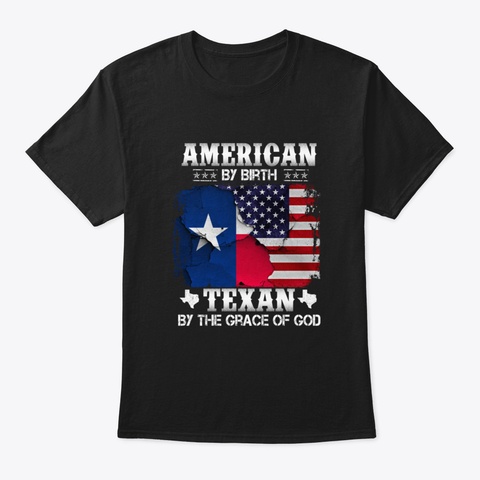 4 Th Of July 2020 Shirt, American By Birt Black T-Shirt Front