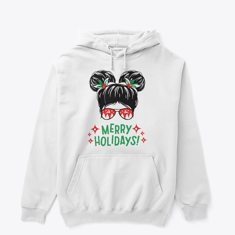 Merry Christmas Girl T-shirt Design 