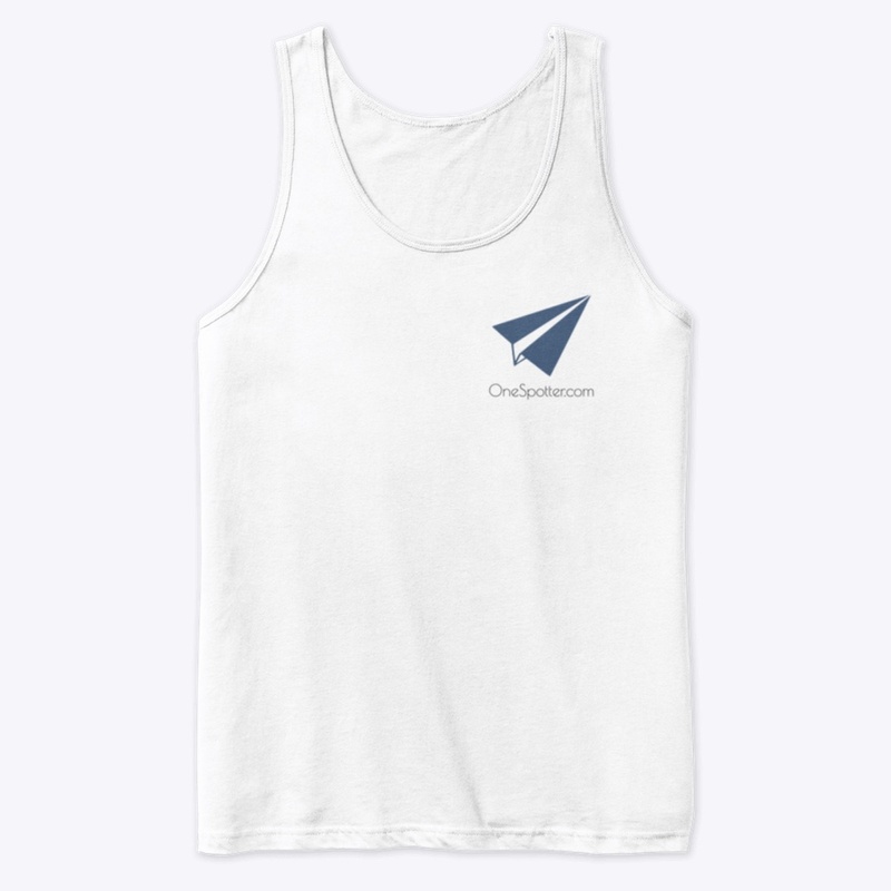 OneSpotter Tank Tops with Blue Logo