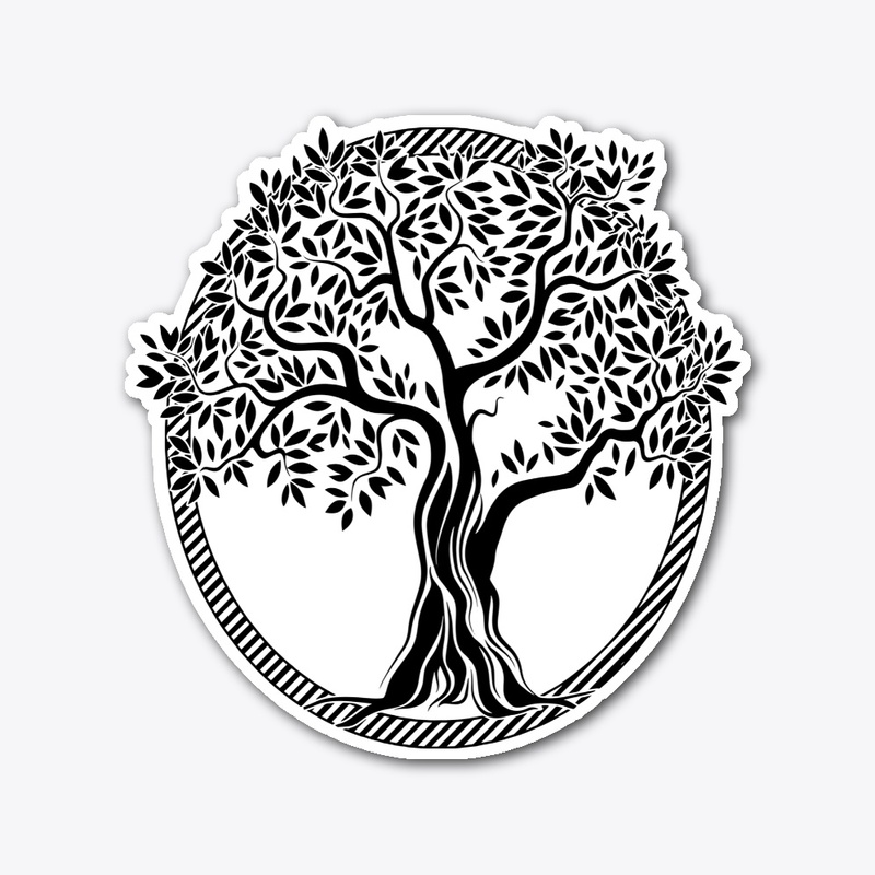 BLACK TREE WITH RECTANGLE