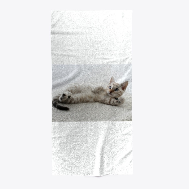 relaxing cat printed throw pillow