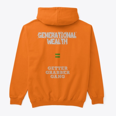 Gwg   Strong Safety Orange T-Shirt Back