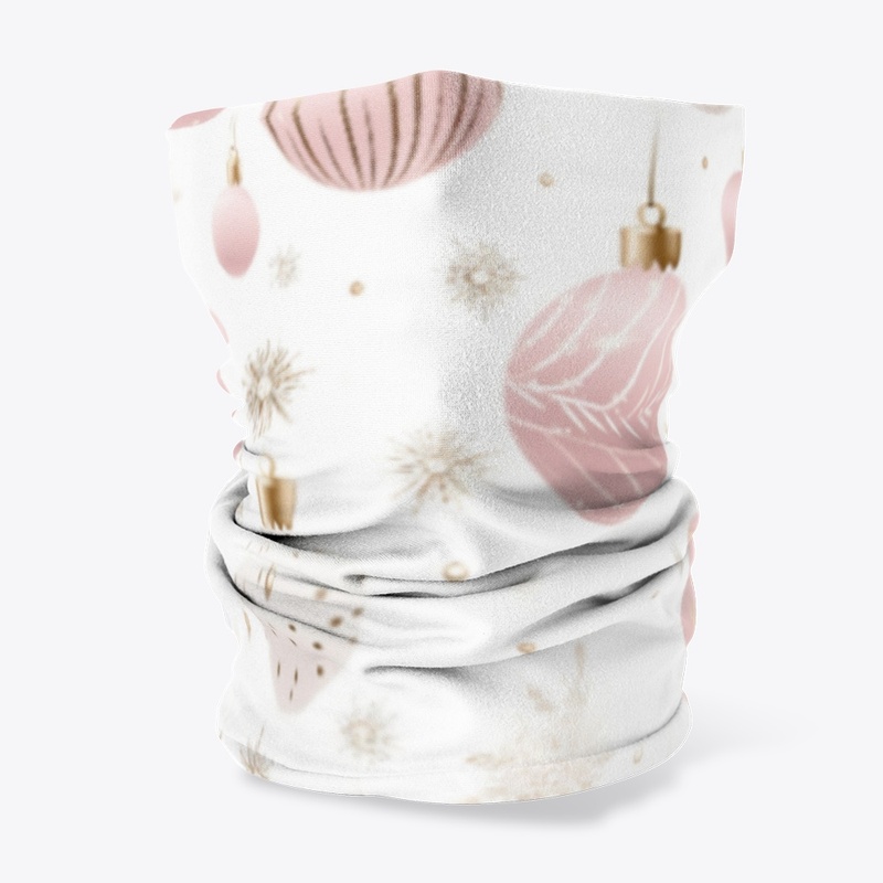 Cute Pink Frosty Xmas Pattern Stylish
