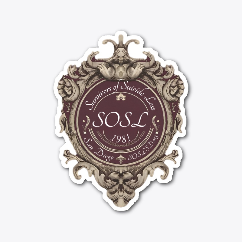 Royal SOSL sticker in sepia vintage