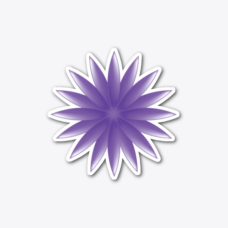 Purple-Sacred Symbol Flower Of Life 