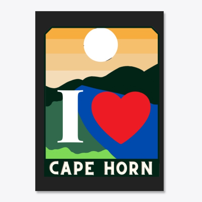 I Heart Cape Horn Sticker