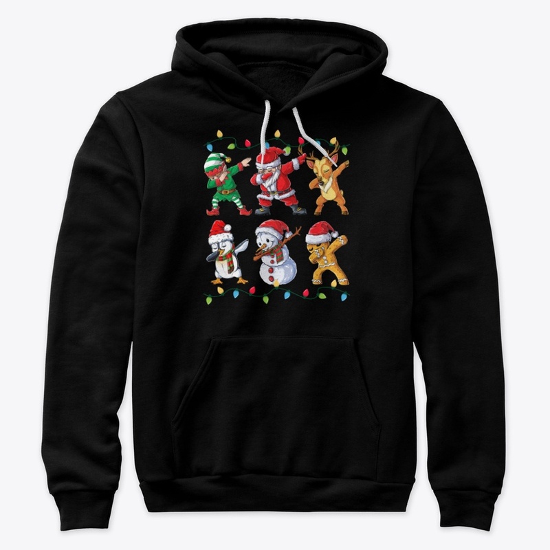 Dabbing Santa Elf Friends Christmas Gift