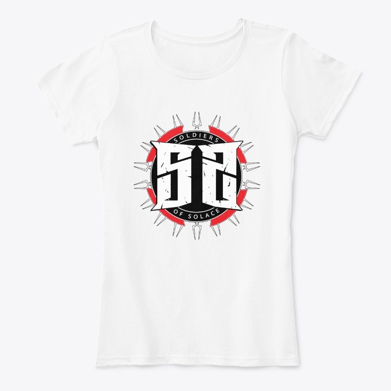 White with Logo on Front Name on Back