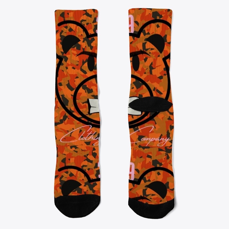 369 Fire Orange Camo Bear