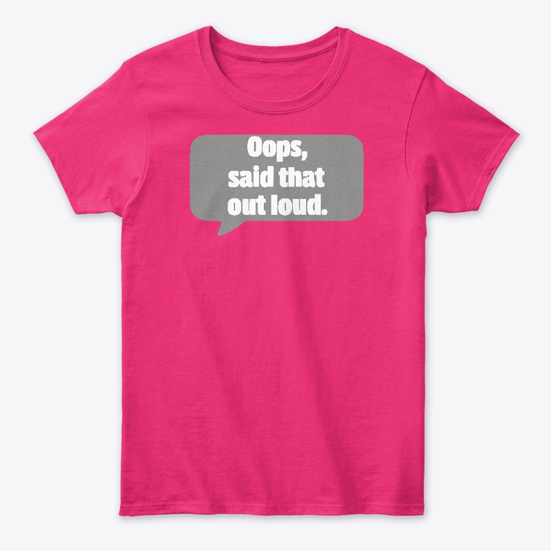 Oops, said that out loud.